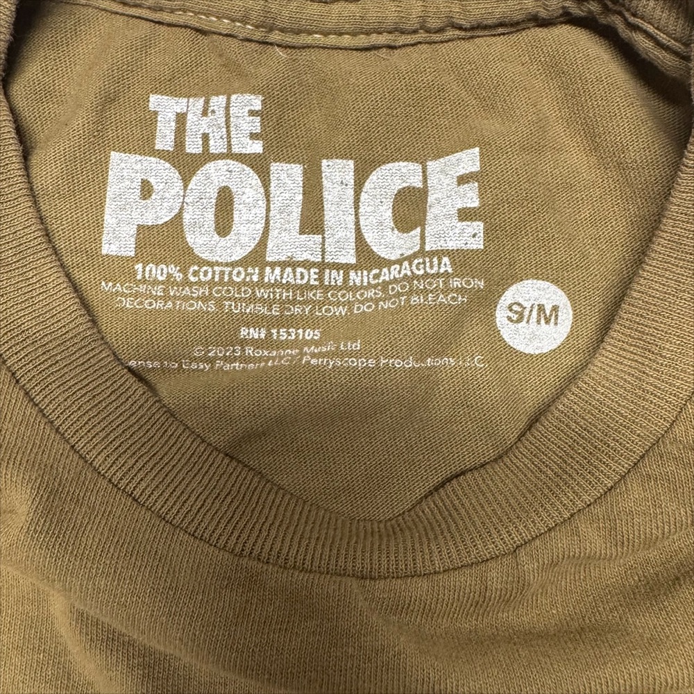 The Police North American Tour Cropped Graphic Tee - Band Tee - NWOT - Picture 6 of 10